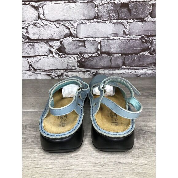 Naot Sky Blue Leather Mary Jane Strap Clogs Comfort Shoes Women Sz 38EU/7.5M US - Picture 5 of 16